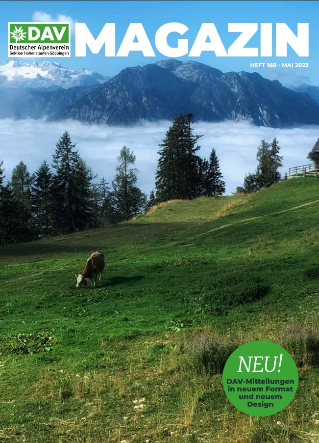 Titelbild des DAV Magazins | © DAV/Sektion Hohenstaufen Göppingen