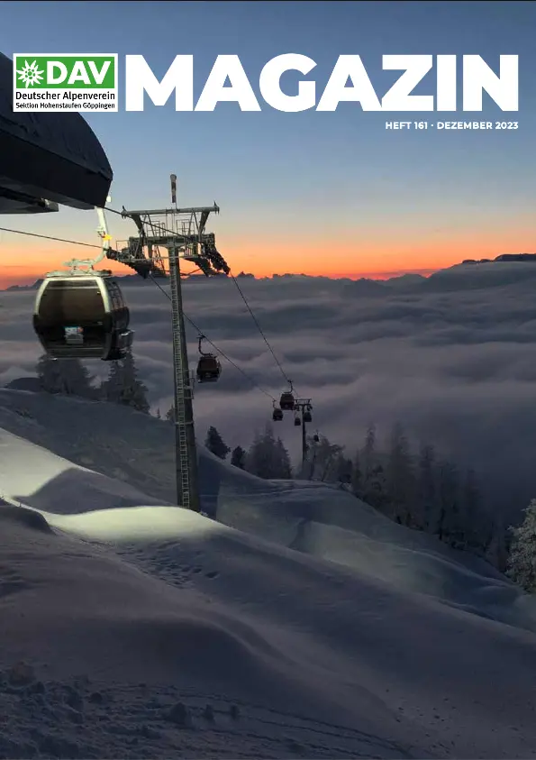 Titelbild des DAV Magazins | © DAV/Sektion Hohenstaufen Göppingen