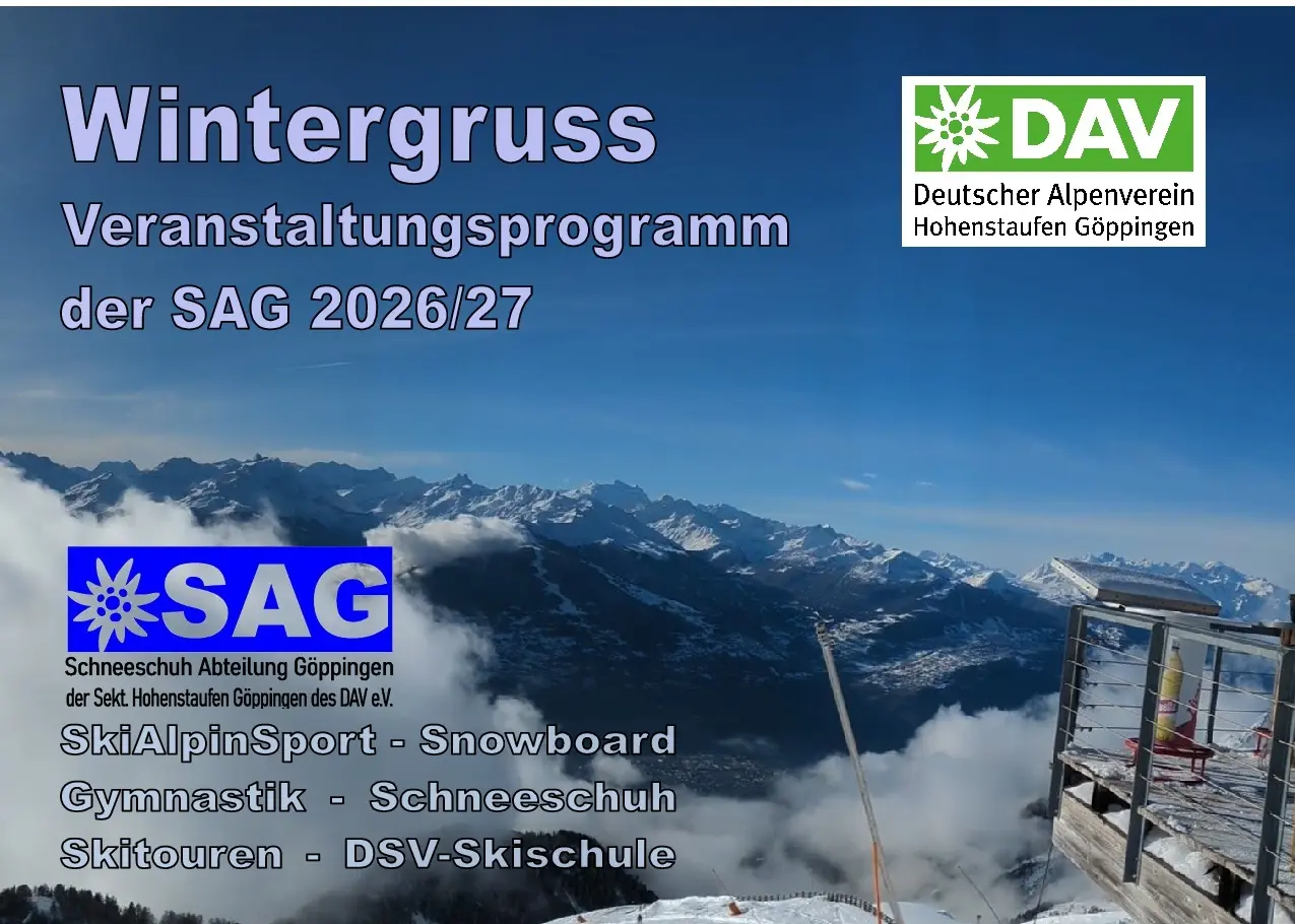 Titel Wintergruß 2026/27 | © DAV Sektion Hohenstaufen